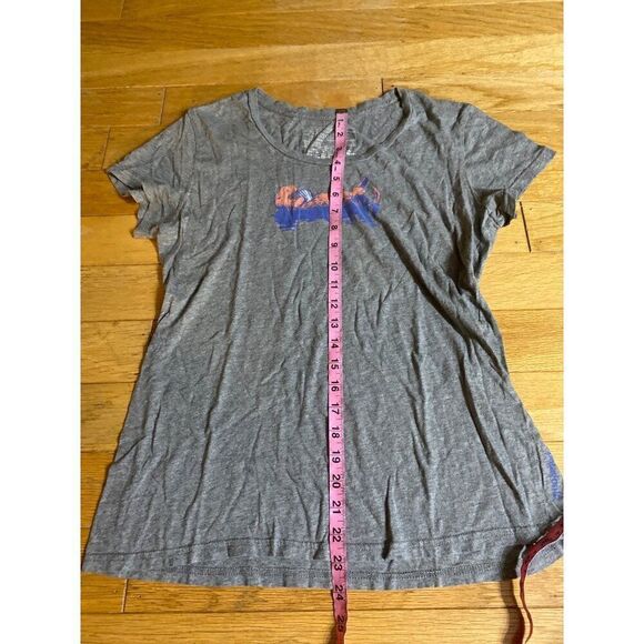 Patagonia women's fitted short sleeve scoop neck cotton graphic t-shirt size lar - Picture 5 of 7